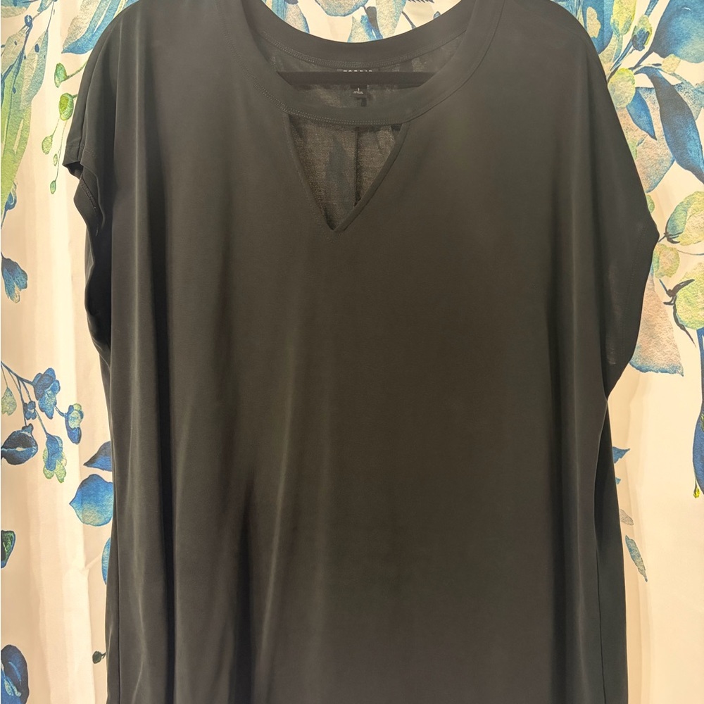 Torrid Black Keyhole Blouse